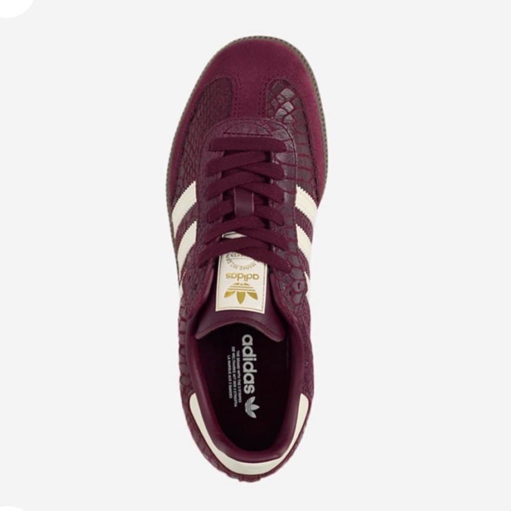 Adidas Samba OG Sneakers - Burgundy and Cream - Picture 2 of 2